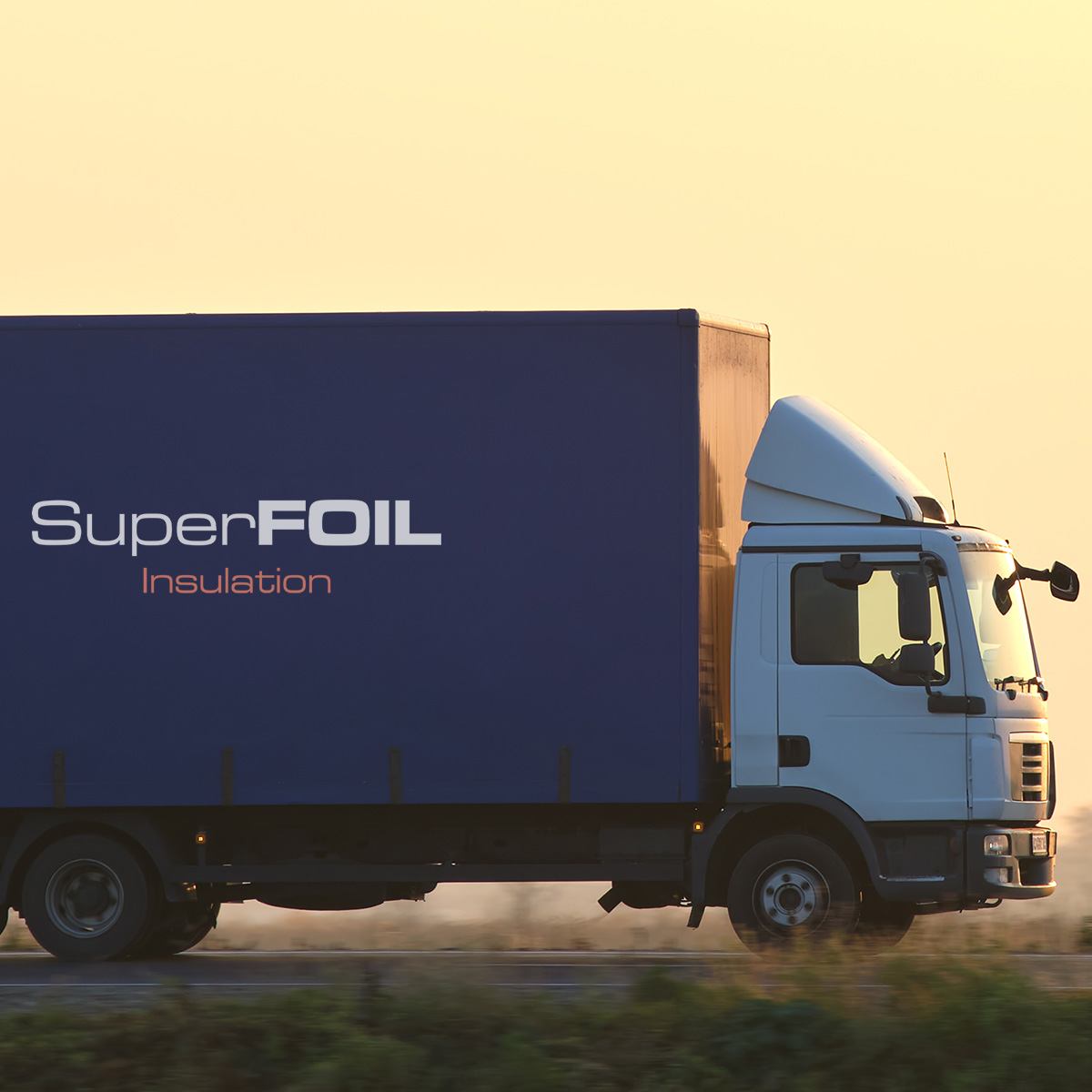 A truck with SuperFOIL products