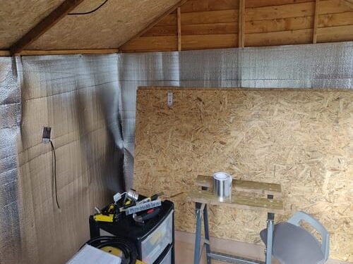shed conversion project using SuperFOIL