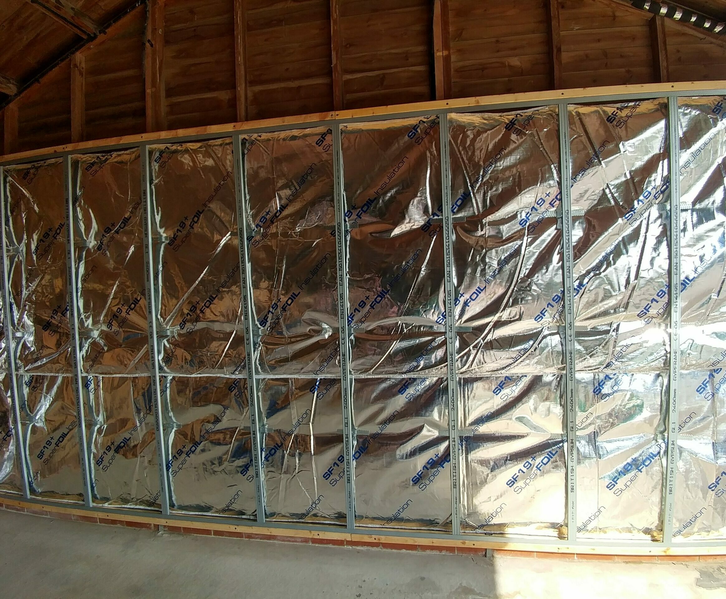 SuperFOIL Timber Frame Wall Install