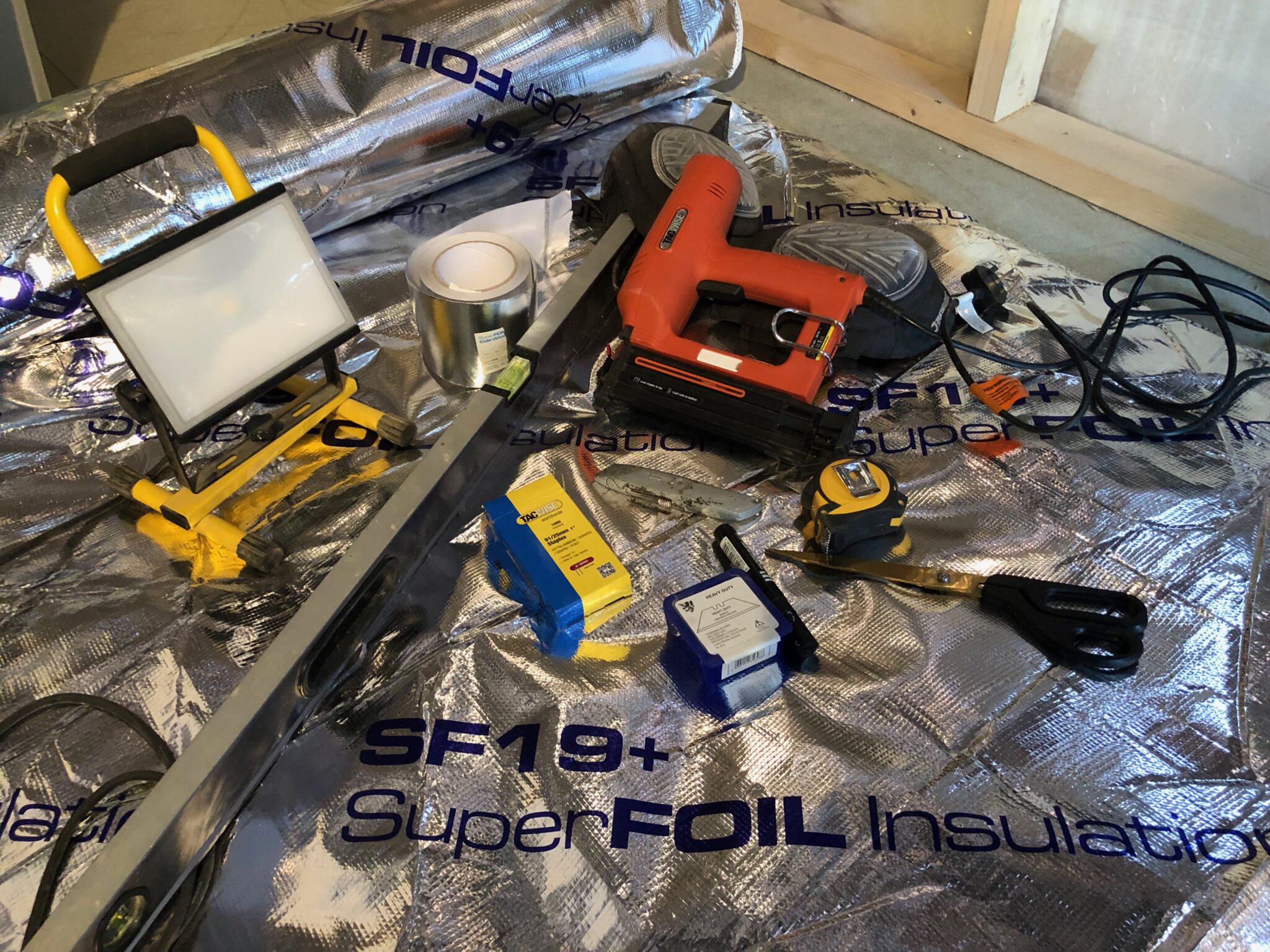 Tools to insulate a loft