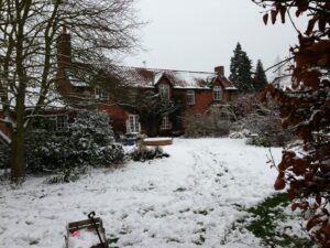 Loft insulation - Snow covered roof