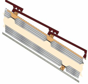 New build pitched roof insulation diagram