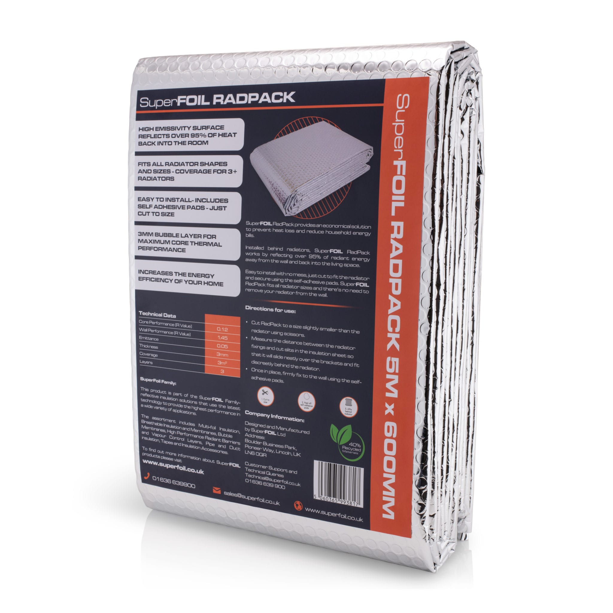 High Performance Bubble Foil Insulation - SuperFOIL