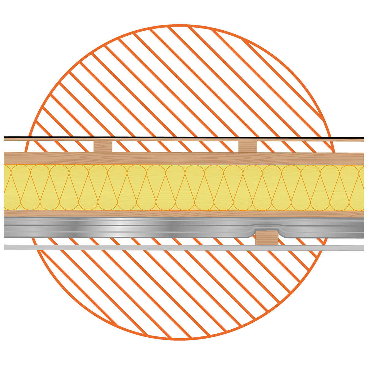 SuperFOIL Under-Joist graphic illustration