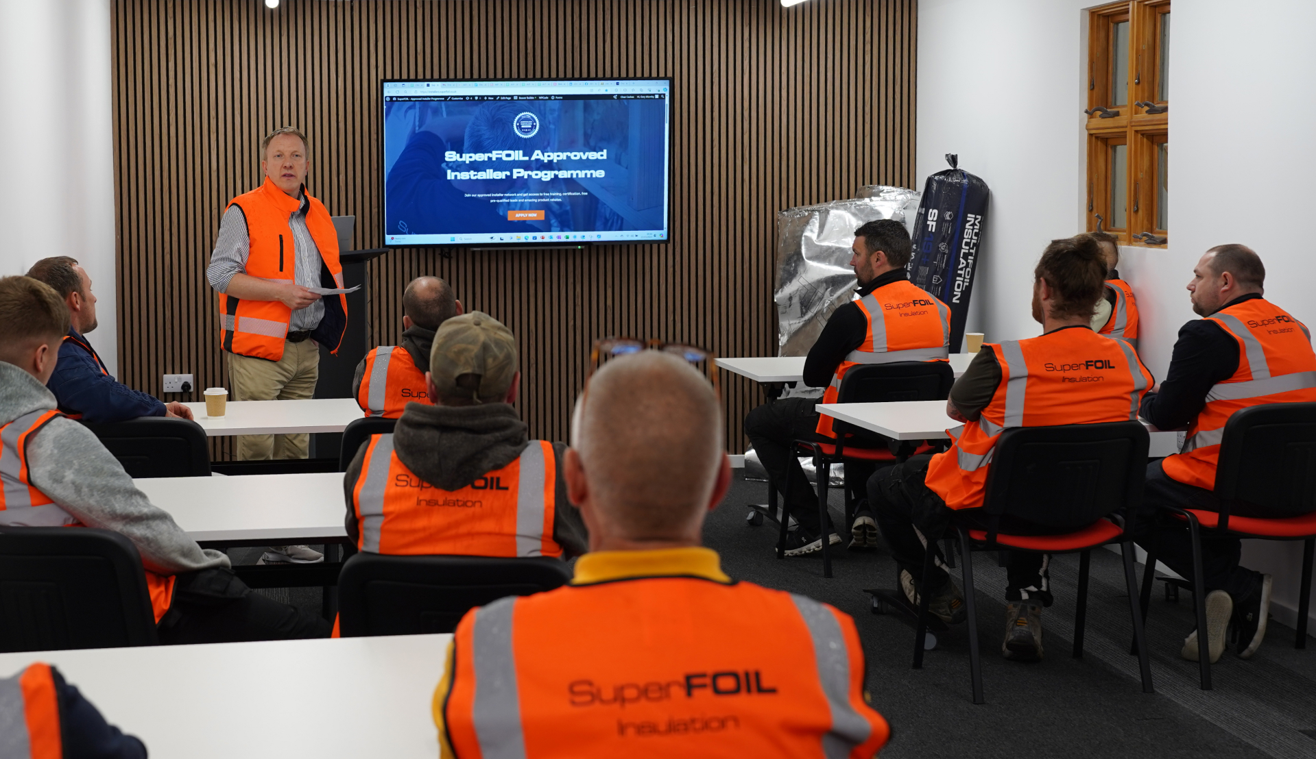 Approved Installer Programme classroom training session in SuperFOIL HQ