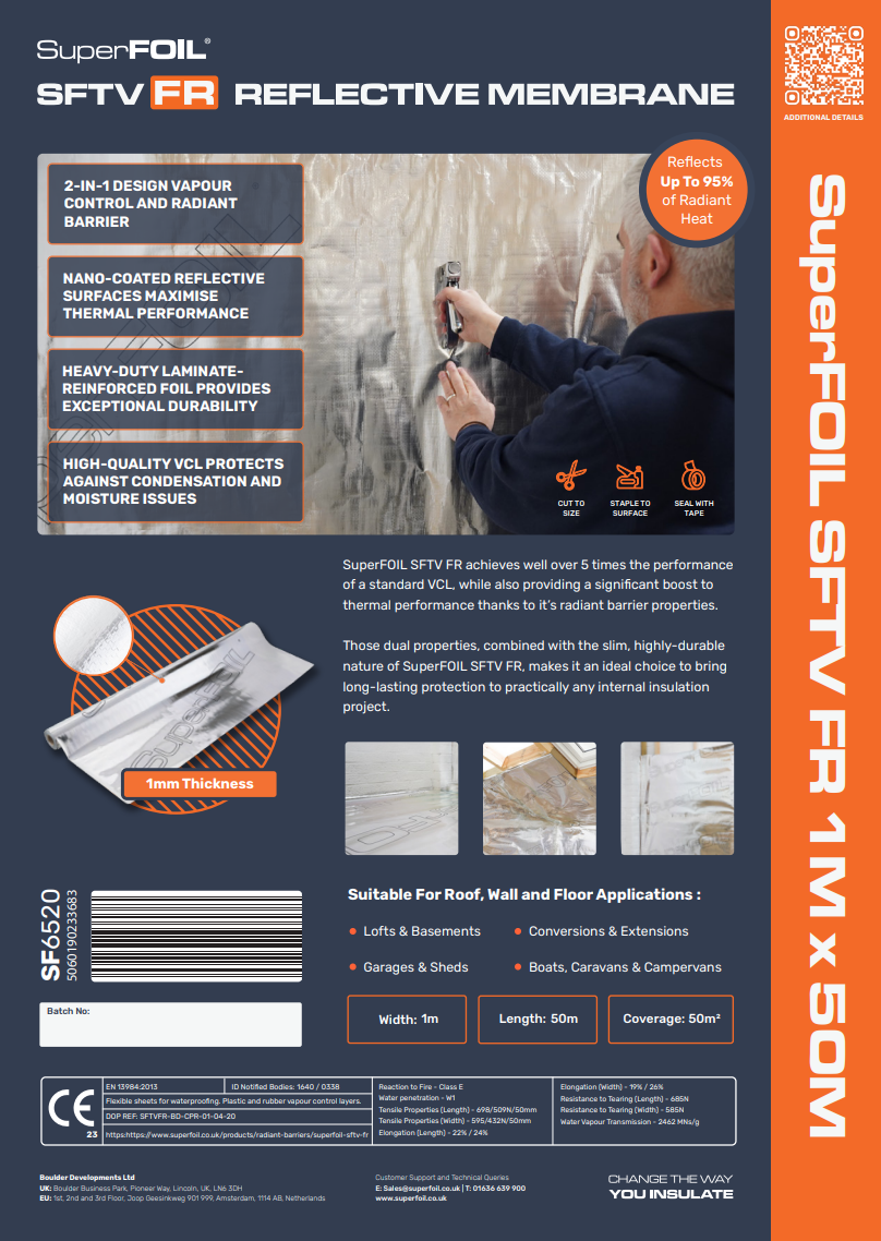 SuperFOIL SFTV FR | Product Flyer